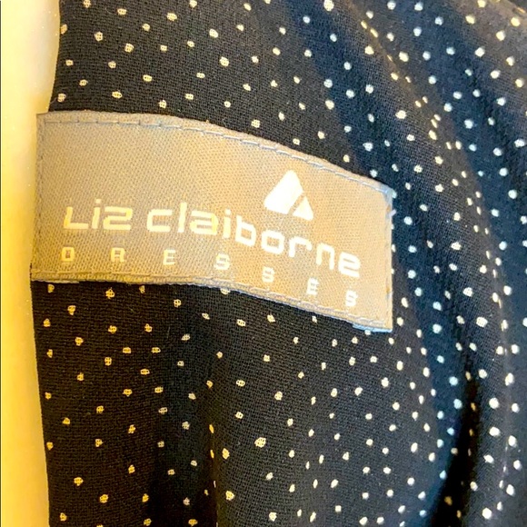 Liz Claiborne Black Polka Dot Dress - Picture 10 of 13